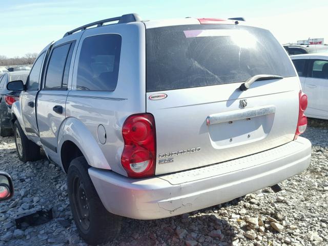 1D4HD48N86F154172 - 2006 DODGE DURANGO SL GRAY photo 3