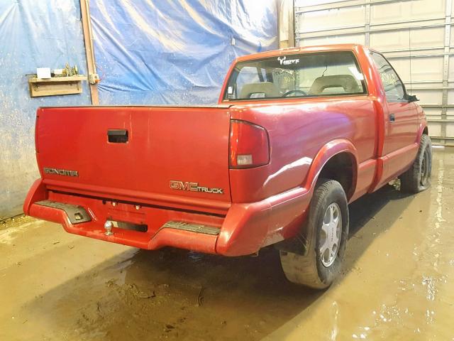 1GTDT14Z5RK512605 - 1994 GMC SONOMA RED photo 4