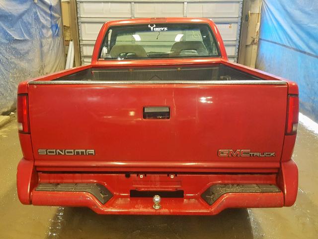 1GTDT14Z5RK512605 - 1994 GMC SONOMA RED photo 9