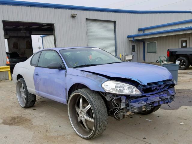 2G1WL15C669248707 - 2006 CHEVROLET MONTE CARL BLUE photo 1