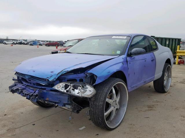 2G1WL15C669248707 - 2006 CHEVROLET MONTE CARL BLUE photo 2