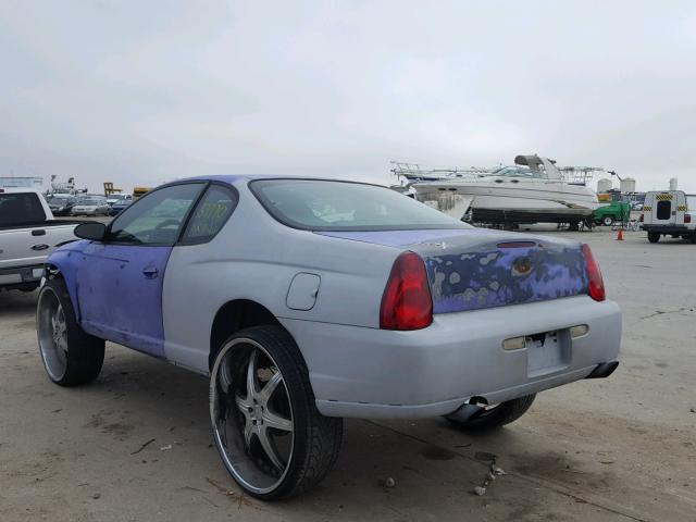 2G1WL15C669248707 - 2006 CHEVROLET MONTE CARL BLUE photo 3