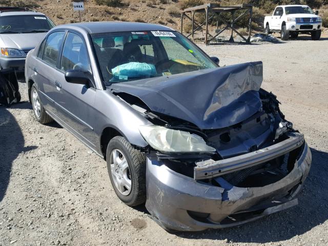 1HGES16345L001506 - 2005 HONDA CIVIC DX V GRAY photo 1