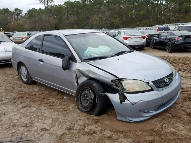 1HGEM22164L061001 - 2004 HONDA CIVIC DX V SILVER photo 1