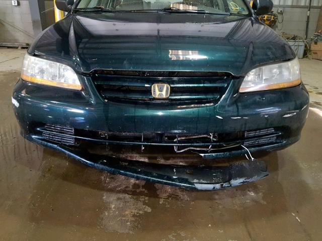 1HGCF86641A037524 - 2001 HONDA ACCORD VAL GREEN photo 9