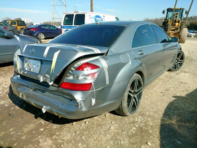 WDDNG71X47A134610 - 2007 MERCEDES-BENZ S 550 GRAY photo 4