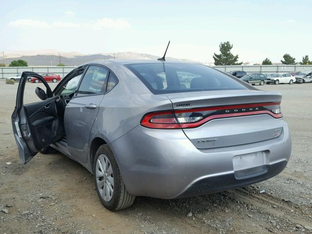 1C3CDFBB6ED823801 - 2014 DODGE DART SXT SILVER photo 3