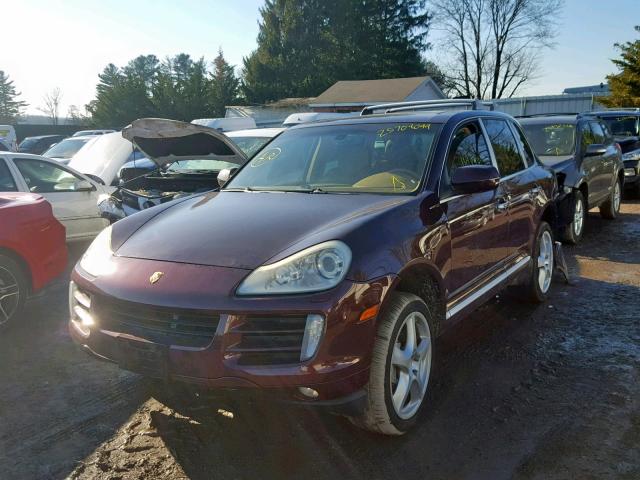 WP1AB29P58LA45311 - 2008 PORSCHE CAYENNE S BURGUNDY photo 2