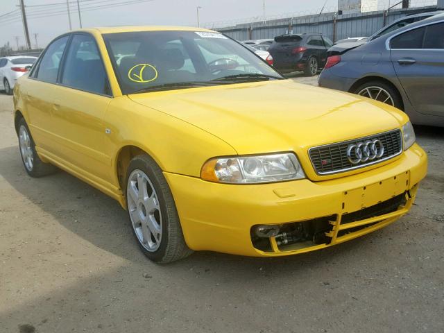 WAURD68D01A065378 - 2001 AUDI S4 2.7 QUA YELLOW photo 1