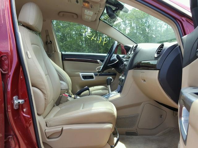 3GSCL53758S606817 - 2008 SATURN VUE XR RED photo 5