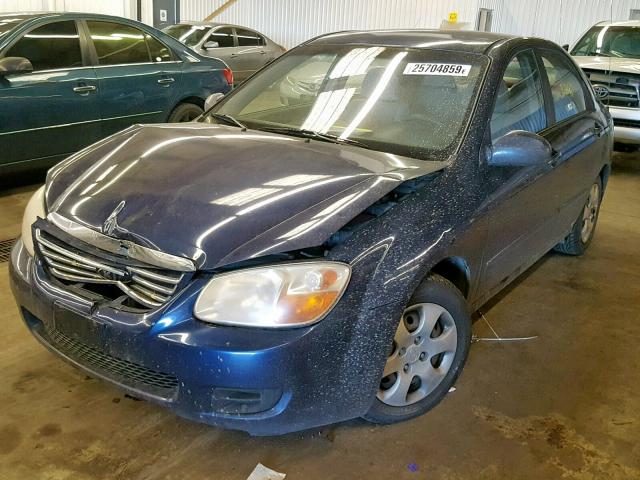 KNAFE121275416259 - 2007 KIA SPECTRA EX BLUE photo 2