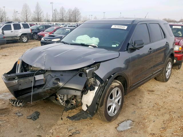 1FM5K8AR8FGC27444 - 2015 FORD EXPLORER P GRAY photo 2