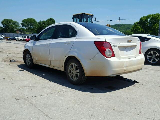1G1JB5SHXC4122725 - 2012 CHEVROLET SONIC LS 白色 照片 3