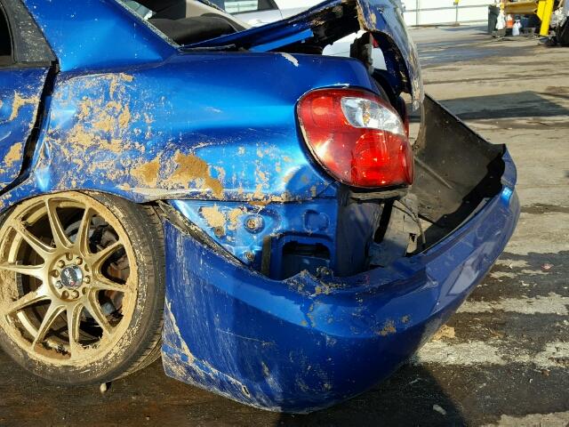 JF1GD29665G508824 - 2005 SUBARU IMPREZA WR BLUE photo 10