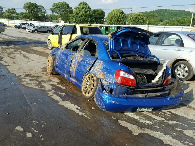 JF1GD29665G508824 - 2005 SUBARU IMPREZA WR BLUE photo 3