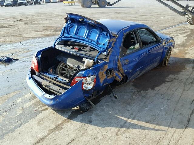 JF1GD29665G508824 - 2005 SUBARU IMPREZA WR BLUE photo 4