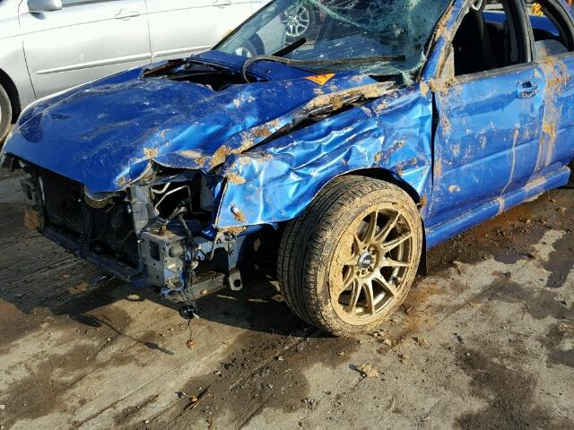 JF1GD29665G508824 - 2005 SUBARU IMPREZA WR BLUE photo 9