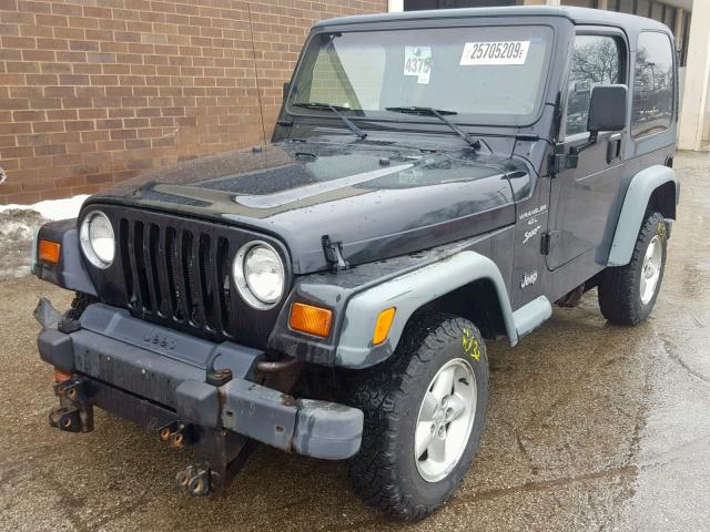 1J4FY19S0XP447890 - 1999 JEEP WRANGLER / BLACK photo 2