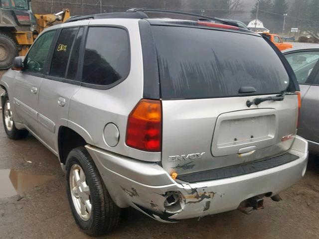 1GKDT13S342324490 - 2004 GMC ENVOY SILVER photo 3