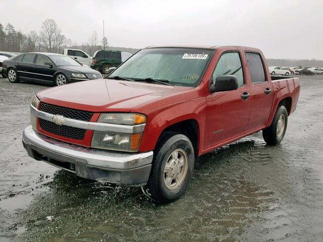 1GCCS136258272183 - 2005 CHEVROLET COLORADO RED photo 2