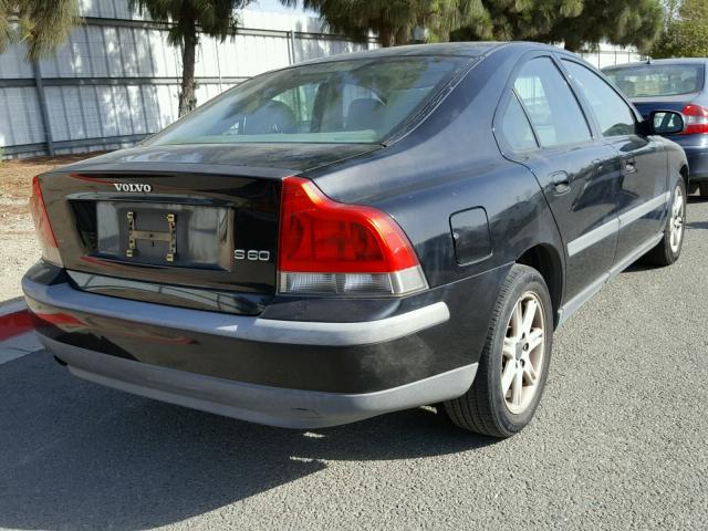 YV1RS61R922148179 - 2002 VOLVO S60 BLACK photo 4