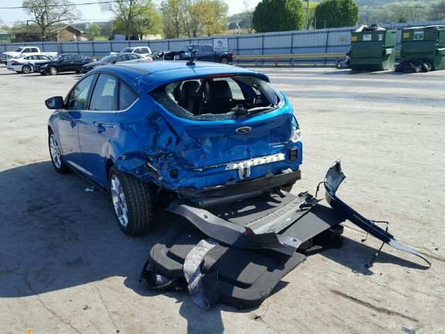 1FADP3N22EL262865 - 2014 FORD FOCUS TITA BLUE photo 3