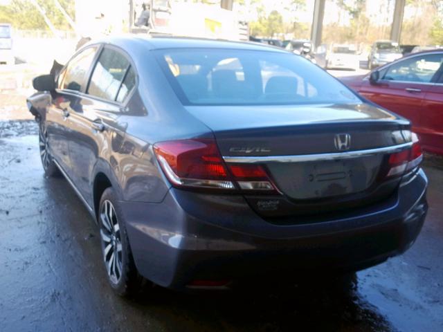 2HGFB2F99FH544248 - 2015 HONDA CIVIC EXL GRAY photo 3