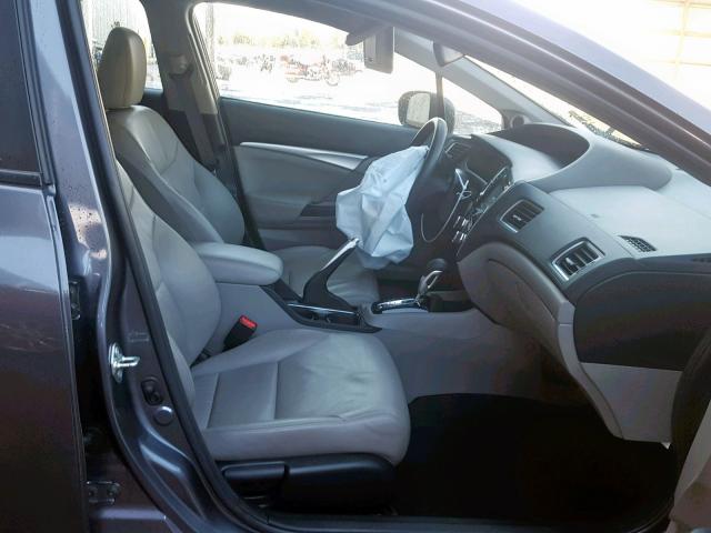 2HGFB2F99FH544248 - 2015 HONDA CIVIC EXL GRAY photo 5