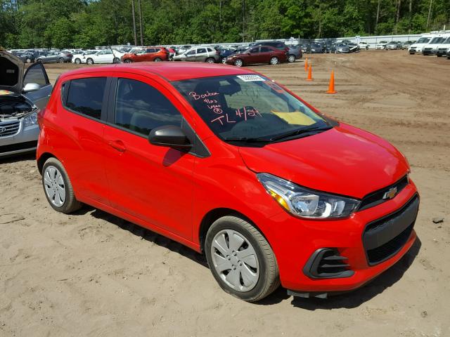 KL8CB6SA7GC603268 - 2016 CHEVROLET SPARK LS RED photo 1