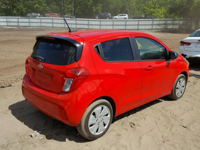 KL8CB6SA7GC603268 - 2016 CHEVROLET SPARK LS RED photo 4