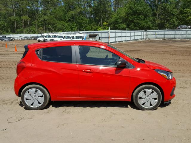 KL8CB6SA7GC603268 - 2016 CHEVROLET SPARK LS RED photo 9