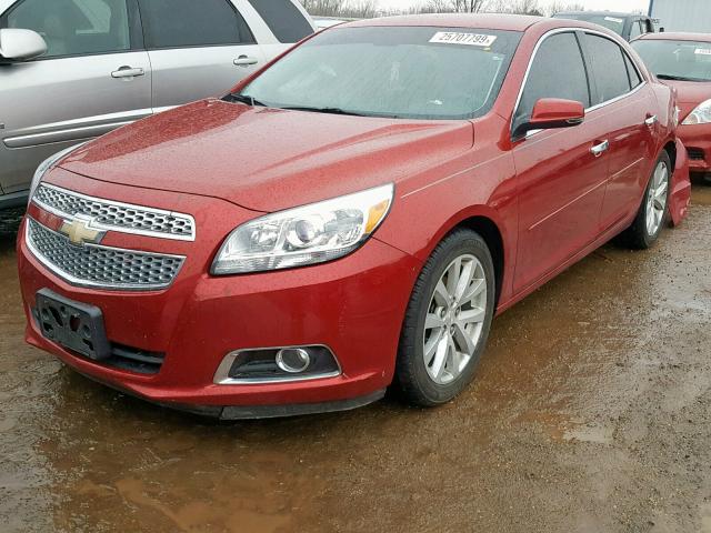 1G11E5SA4DF136734 - 2013 CHEVROLET MALIBU 2LT RED photo 2