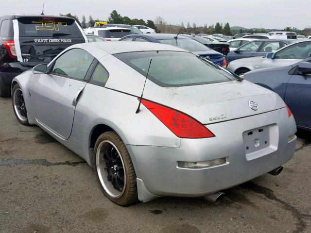 JN1AZ34E36M351247 - 2006 NISSAN 350Z COUPE SILVER photo 3