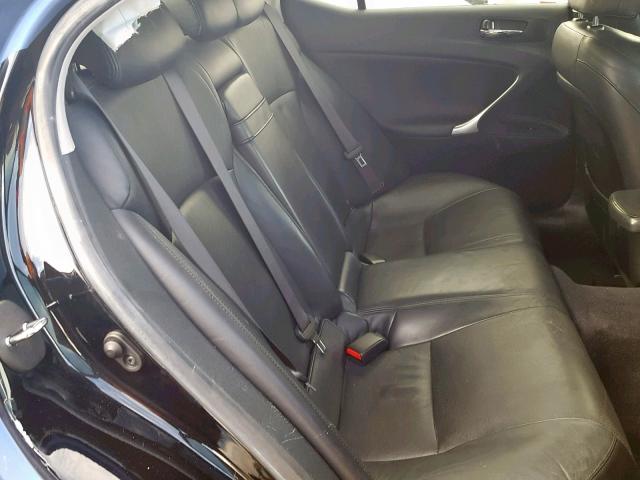 JTHBK262682064520 - 2008 LEXUS IS 250 BLACK photo 6