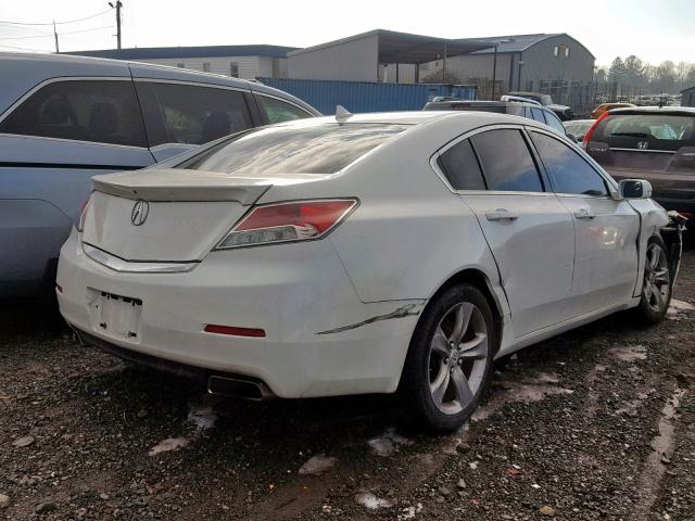 19UUA9F55CA012408 - 2012 ACURA TL WHITE photo 4