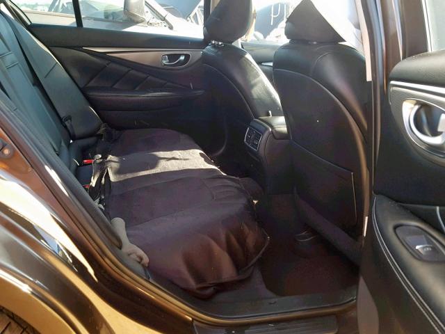 JN1BV7AR7EM697489 - 2014 INFINITI Q50 BASE BROWN photo 6