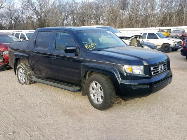 2HJYK16496H536216 - 2006 HONDA RIDGELINE BLACK photo 1