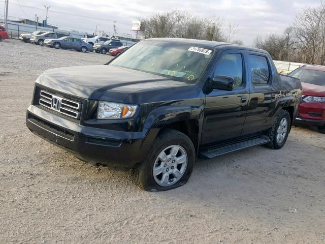 2HJYK16496H536216 - 2006 HONDA RIDGELINE BLACK photo 2