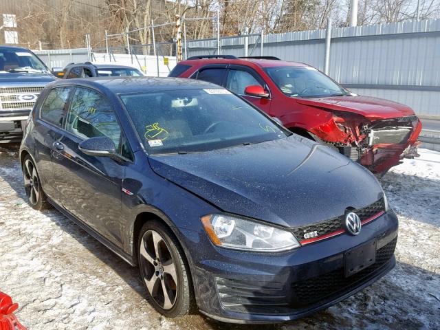 3VWYT7AU0GM034819 - 2016 VOLKSWAGEN GTI S/SE BLUE photo 1