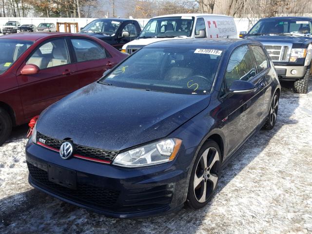 3VWYT7AU0GM034819 - 2016 VOLKSWAGEN GTI S/SE BLUE photo 2