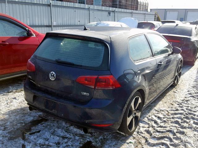 3VWYT7AU0GM034819 - 2016 VOLKSWAGEN GTI S/SE BLUE photo 4