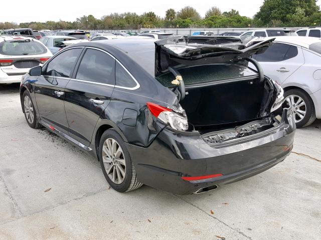 5NPE34AF1FH073185 - 2015 HYUNDAI SONATA SPO BLACK photo 3