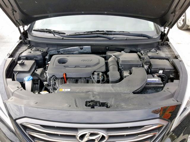 5NPE34AF1FH073185 - 2015 HYUNDAI SONATA SPO BLACK photo 7