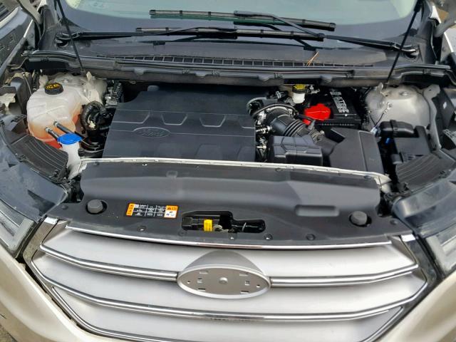 2FMPK4J82HBC31945 - 2017 FORD EDGE SEL GOLD photo 7