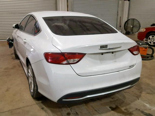 1C3CCCAB3GN112427 - 2016 CHRYSLER 200 LIMITE WHITE photo 3