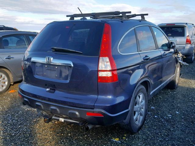 5J6RE48798L043094 - 2008 HONDA CR-V EXL BLUE photo 4