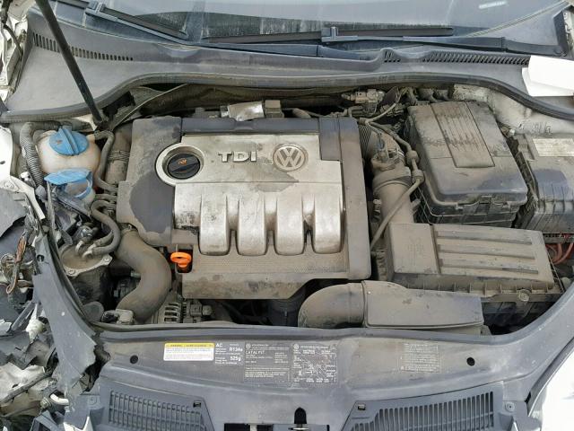 3VWRT71K56M733039 - 2006 VOLKSWAGEN JETTA TDI WHITE photo 7