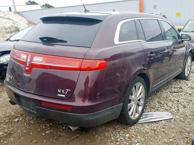 2LMHJ5AT9BBJ54830 - 2011 LINCOLN MKT BURGUNDY photo 4