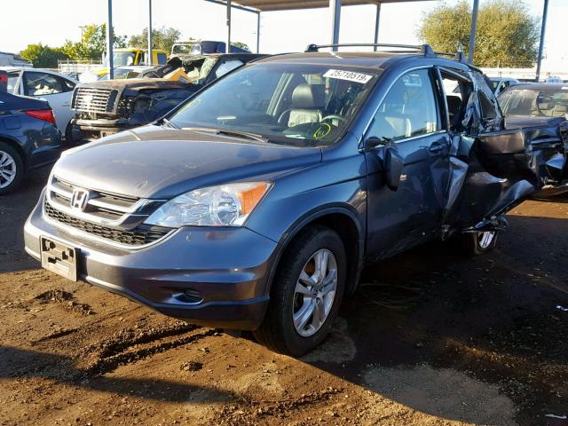 JHLRE4H79BC016526 - 2011 HONDA CR-V EXL GRAY photo 2