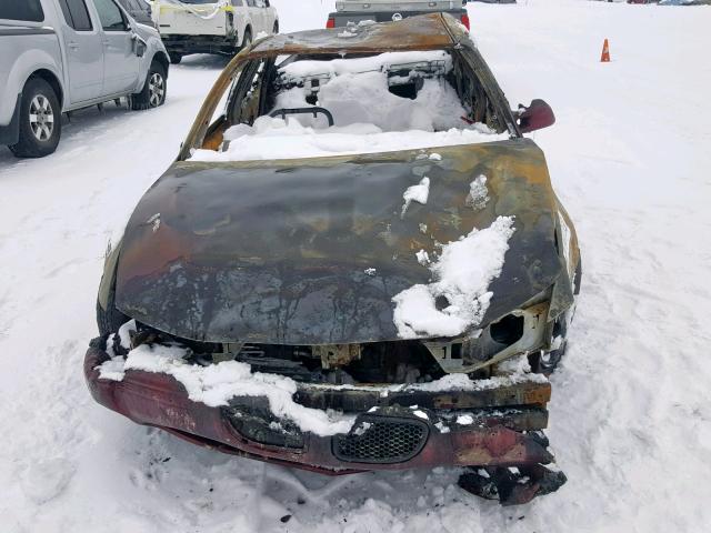 1G2WJ52K1YF292452 - 2000 PONTIAC GRAND PRIX 烧焦的 照片 9